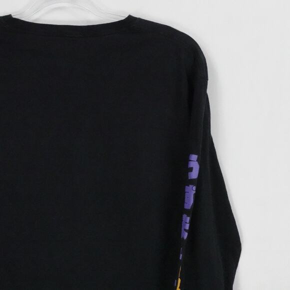 Naruto Shippuden Shirt Mens Large Black Long Sleeve Anime Sasuke Graphic Tee - Picture 9 of 14